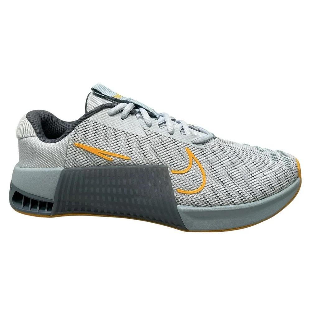 Nike Metcon 9 Training Shoes Gray Orange Mesh DZ2617-005 Men Size 10  No Box